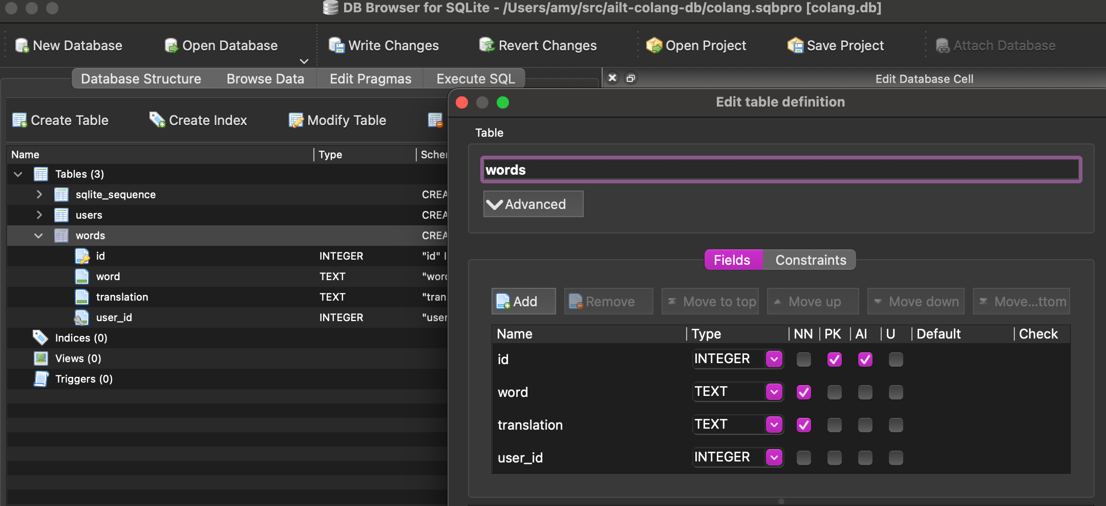 db browser modify table